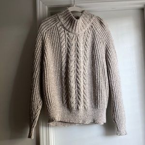 Beige Chunky Knit Sweater